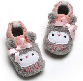 img 2 attached to COSANKIM Baby Boys Girls Slippers: Non-Slip Soft Sole Booties for Newborns & Toddlers