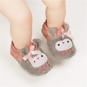 img 3 attached to COSANKIM Baby Boys Girls Slippers: Non-Slip Soft Sole Booties for Newborns & Toddlers