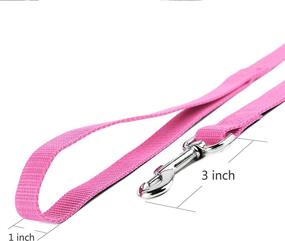 img 2 attached to 🐾 Jackpet Pink Long Leather Swivel Training Dog Leash, 6ft x 10ft x 30ft, for Large, Medium, and Small Breed – Ideal for Outdoor Walks, Hiking, Backyard Camping, and Play – Perfect for Parks and Fetch Games (10FT)