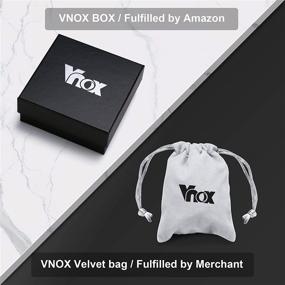 img 1 attached to 🎁 VNOX Гравировка Именная Стальная Оплетка для Часов DAD: Мужской Браслет-Ссылка Ювелирный Подарок для Мужчин и Отцов