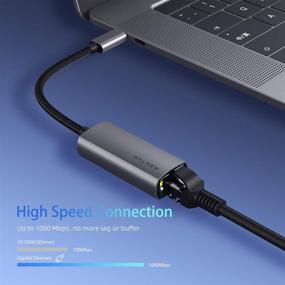 img 3 attached to 🌐 USB C to Ethernet Adapter Cable, WALNEW USB Type C to RJ45 Gigabit Ethernet Converter, Thunderbolt 3 to RJ45 LAN Network Adapter for MacBook Pro/Air, iPad Pro, Dell XPS, Galaxy S20 S10 S9