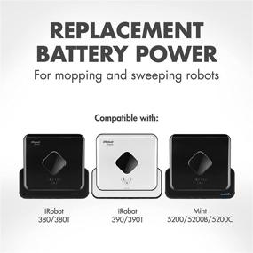 img 3 attached to Tenergy 7.2V 2000mAh Replacement Battery for iRobot Braava 380 380t 390 390t & Mint 5200 5200B 5200C – Enhanced Power and Durability!