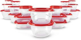 img 3 attached to 🍱 Rubbermaid TakeAlongs Meal Prep 50-Piece Food Storage Containers, Red: Convenient and Versatile Solution for Fresh and Organized Meals