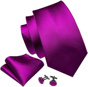img 4 attached to Emerald Green Necktie Handkerchief Cufflinks Men's Accessories for Ties, Cummerbunds & Pocket Squares