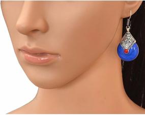 img 1 attached to Efulgenz Jewelry Oxidized 💎 Vintage Earrings: Exquisite Girls' Fashion Accessories