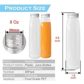 img 1 attached to 🥤 Disposable Plastic Bottles for Evident Liquids: Efficient Food Service Equipment & Supplies