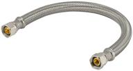 💧 eastman 48076 24-inch flexible faucet connector - stainless steel supply hose line, 3/8" compression outlet x 3/8" compression inlet логотип