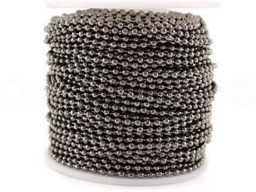 img 2 attached to CleverDelights Ball Chain Roll Gunmetal Beading & Jewelry Making