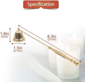 img 3 attached to 🕯️ AIEVE Candle Snuffer: Wick Extinguisher & Long Handle Candle Accessory for Nest Candles, Flame Extinguishing, Making Scented Candles, Aromatherapy & Jar Candles