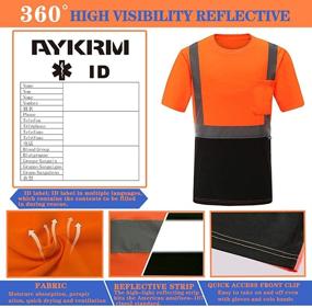 img 2 attached to AYKRM Shirts Reflective Safety Visibility