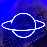 protecu planet neon sign logo