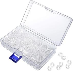 img 4 attached to 🔗 960 Pieces Clear S Clips: Essential Rubber Connectors for Loom Bracelets and DIY Bracelet Making