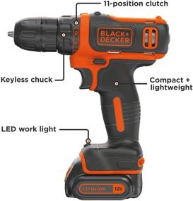 img 3 attached to 🔧 BLACK+DECKER BDCDD12C 12V Cordless Driver