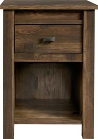 img 2 attached to 🛏️ Rustic Century Barn Pine Night Stand by Ameriwood Home Farmington: Small and Stylish Addition to Your Bedroom Décor