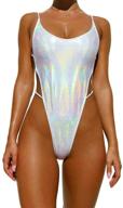 👙 yauasopa metallic glitter swimsuit - stylish beachwear for women in swimsuits & cover ups logo