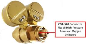 img 2 attached to 🔌 SÜA - Rear Entry Oxygen and Acetylene Regulators Welding Gas Gauges - LDB Series Pair