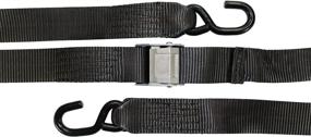 img 2 attached to 🚤 SGT KNOTS Gunwale Boat Straps: Heavy Duty Cam Buckle Transom Strap with Zinc Plated Hooks - 2" x 16ft
