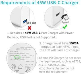 img 1 attached to 🔌 Sisyphy Nylon Braided Surface Connect to USB-C Charging Cable for Microsoft Surface Pro 7, Surface Go 2, Pro 6, Pro 5/4/3, Laptop 1/2/3 & Surface Book - Compatible with 45W 15V3A USBC Charger (Black, 6ft)