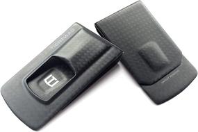 img 4 attached to 💼 Sleek and Durable: Tightwad Black Carbon Fiber Money Clip for Style and Savings