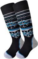 ❄️ warm, durable merino wool snow socks for kids - ideal for skiing and snowboarding (2 pairs) logo