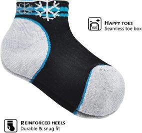 img 3 attached to ❄️ Warm, Durable Merino Wool Snow Socks for Kids - Ideal for Skiing and Snowboarding (2 Pairs)