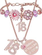 💎 girls' birthday decorations necklace and bracelet set - jewelry accessories logo