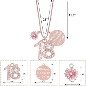 img 3 attached to 💎 Girls' Birthday Decorations Necklace and Bracelet Set - Jewelry Accessories