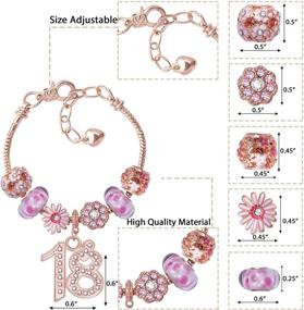 img 2 attached to 💎 Girls' Birthday Decorations Necklace and Bracelet Set - Jewelry Accessories