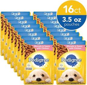 img 3 attached to Pedigree Choice Cuts Puppy Wet Food Pouches: Nourishing 3.5 oz. Meals for Growing Canines
