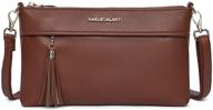 👜 women's lightweight leather adjustable crossbody shoulder handbags with wallets logo