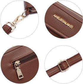 img 2 attached to 👜 Women's Lightweight Leather Adjustable Crossbody Shoulder Handbags with Wallets