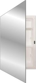 img 3 attached to 🪞 Recessed Frameless Polished Edge Mirror Medicine Cabinet - Adjustable Shelves - Bathroom & Kitchen - 16"x22" by Mirrors and More