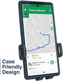 img 4 attached to Motorola Car Phone Mount: Encased Holder for Moto G Power, G Stylus, Z3, Z4, G6, G7, G Play - Case Friendly, Window & Dash Mounts