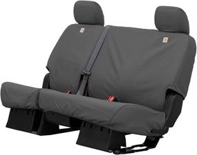 img 3 attached to 🔥 Улучшите интерьер вашего Dodge Ram с помощью индивидуальных чехлов для сидений Custom Covercraft Carhartt SeatSaver для улучшенного комфорта и защиты в цвете гравия.