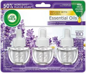 img 4 attached to 🌸 Ароматическое масло Lavender & Chamomile от Air Wick: 3 заправки, 3X0.67 унции, освежитель воздуха.