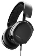 🎧 steelseries arctis 3 console - stereo wired gaming headset - playstation 4, xbox one, nintendo switch, vr, android, ios - black [2019 edition] logo