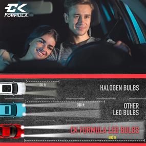 img 2 attached to 🔆 Ultra Bright White COB Lights - CK Formula H7 LED Headlight Bulb 12V 40W 6000K, 8000 Lumens Low Beam Replacement Kit, Can-Bus Ready, IP68 Waterproof Rating (Pack of 2)