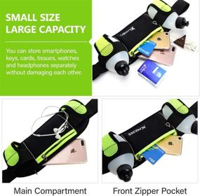 img 1 attached to 🚰 Hydration Belt for Women and Men - Peicees Running Waist Pack with Water Bottle and Water-Resistant Fanny Bag