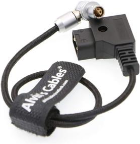 img 4 attached to Alvin's Cables Z CAM E2 Right Angle Power Cable | Flexible 90° 4-Pin to D-Tap for Camera