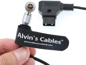 img 1 attached to Alvin's Cables Z CAM E2 Right Angle Power Cable | Flexible 90° 4-Pin to D-Tap for Camera