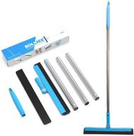 🧽 kolliee professional adjustable water squeegee with 50" handle for garage, tile, shower, hair and floors - ultimate floor wiping solution logo