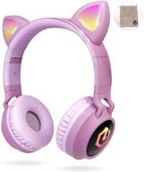 powerlocus wireless bluetooth headphones for kids with led lights: foldable, volume limited, and microphone - wireless and wired headphone for phones, tablets, pc, laptop logo