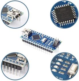 img 2 attached to REXQualis Nano V3.0 Arduino Boards Bundle: 3pcs CH340/ATmega328P 🔌 Nano Boards with USB Cable - Compatible with Arduino Nano V3.0
