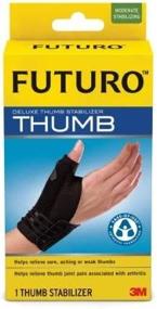 img 2 attached to 👍 Futuro Deluxe Thumb Stabilizer S-M Moderate - Pack of 2 for Maximum Support