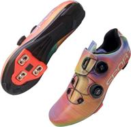 👟 women's road cycling shoes with cleats set - compatible with spd sl delta cleats - indoor cycling shoes for women logo