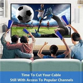 img 1 attached to 📺 Amplified Indoor HDTV Antenna 160 Miles Long Range Reception, Digital HD TV Antenna with Signal Booster for 4K HD UHF VHF Local Channels Support