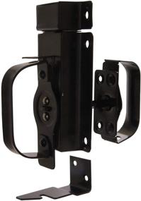 img 3 attached to 🚪 Hillman 852505 Black Swinging Door Latches - Ideal for 3/4" to 2-1/4" Doors - Hardware Essentials