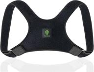 premium posture corrector for men and women - comfortable back support for improved posture - back posture brace for neck and shoulder pain relief (medium size: 26-43 inch) logo