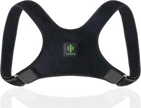 img 4 attached to Premium Posture Corrector for Men and Women - Comfortable Back Support for Improved Posture - Back Posture Brace for Neck and Shoulder Pain Relief (Medium Size: 26-43 Inch)