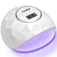 💅 easkep 86w white uv led nail lamp - salon gel nail polish curing dryer with 4 timer settings and auto sensor for nails logo